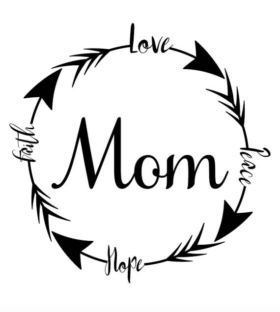Download Mom SVG Mother's Day SVG arrow SVG arrow words svg | Etsy