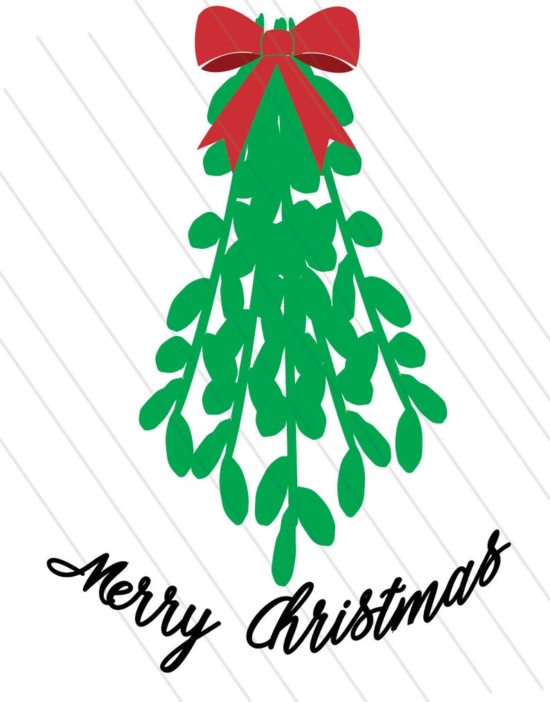 Christmas SVG mistletoe svg holiday SVG whimsical svg | Etsy