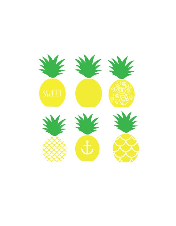Download Pineapple Svg Pineapple Dxf Pineapple Png Sweet Pineapple Etsy