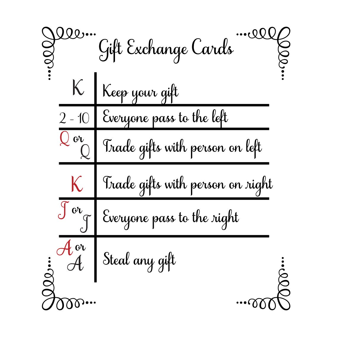 Gift Game SVG Card Game SVG Christmas SVG Christmas Game Etsy