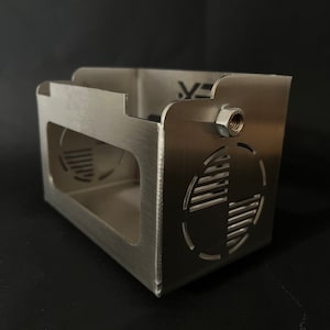 Airhead Rear-mounted battery box stainless steel for bmw r80 and r100