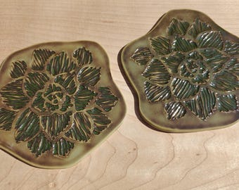 Plant Design Textured Coaster