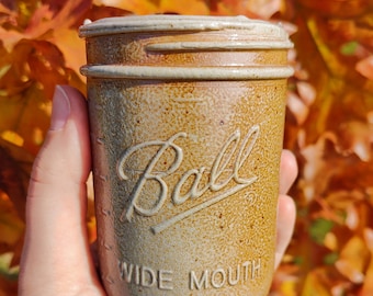 Ball Jar Ceramic Tumbler