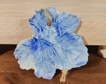 Porcelain Ceramic Heuchera Leaf Ornament