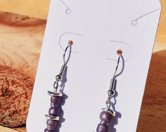 Dangle Beaded Fish Hook Earrings