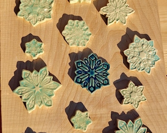 Ceramic Snowflake Magnet