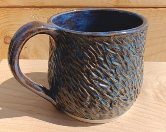 Carved Texture Ceramic Mug
