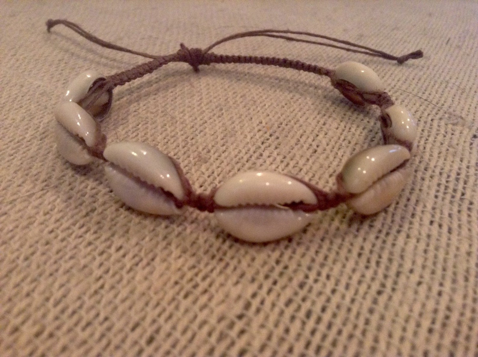 Cowrie Shell Anklet, Beachy Anklet, Beachy Hemp Jewelry, Shell Jewelry ...
