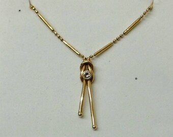 Chain gold 585 necklace chain rarely forged vintage old GK128