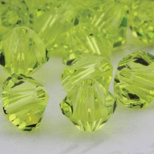 5328-337  Swarovski Bicone Crystal Beads Citrus Green  4mm