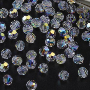 5000-04-001AB Swarovski Round Beads Crystal AB (001 AB)