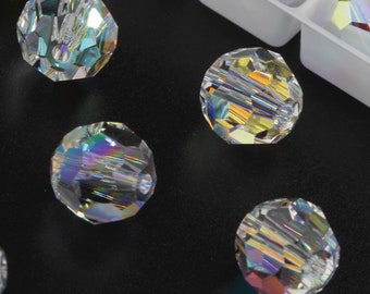 5000-08-001AB Swarovski Round Beads Crystal AB (001 AB)