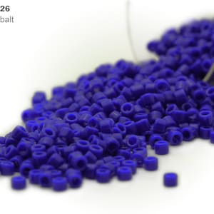 DB-0726 Miyuki Delica 11/0, Opaque Cobalt, 5 - 20 gram Seed Beads