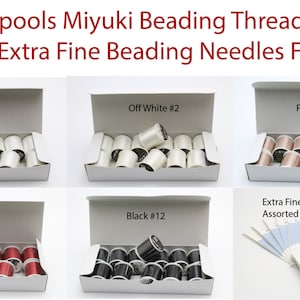 50M Miyuki-kralendraad Koop 3 spoelen en ontvang 1 Pck Ndls gratis - Kies uw kleuren