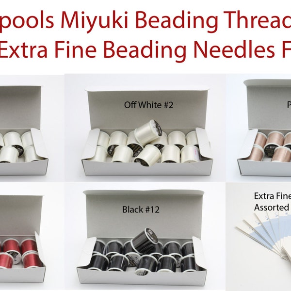 50M Miyuki Beading Thread Buy 3 Spools Get 1 Pck Ndls For Free-Pick Your Colors