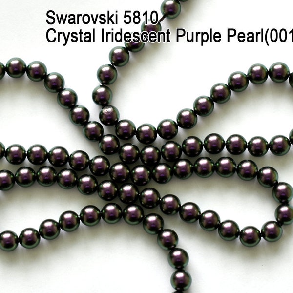 5810-943 Austria Crystal iridescent Purple  Pearl (001 943 )