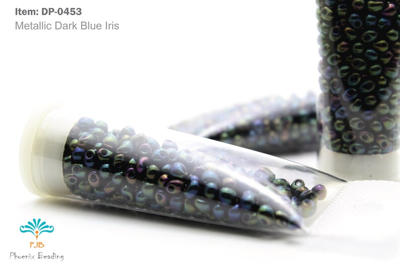 DP-0453 Miyuki Drop Beads 3.4mm Metallic Forest Green Iris - Etsy