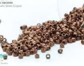 DB-0340 Miyuki Delica 11 0, Metallic Matte Copper, 5 - 20 gram Seed Beads