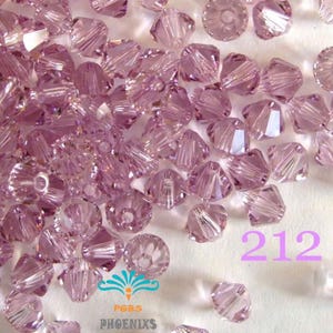 5328- 212 Swarovski Bicone Crystal Beads Light Amethyst   , 3mm, 4mm