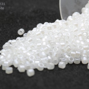 DB-0231 Miyuki Delica 11/0, Ceylon White, 5 - 20 gram Seed Beads