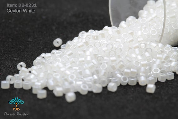 DB-0231 Miyuki Delica 11/0, Ceylon White, 5 20 Gram Seed Beads 