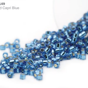 11-20, Miyuki 22g Silver Lined Cobalt Blue 11-20, Miyuki 22g Silver Lined Cobalt Blue