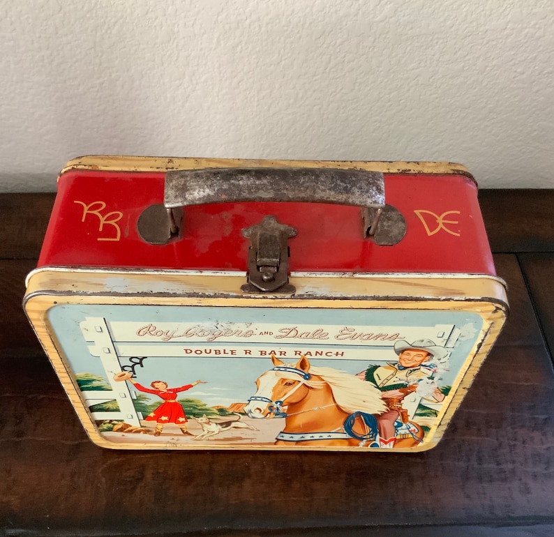 Vintage Western Lunch Box & Thermos Roy Rogers and Dale Etsy