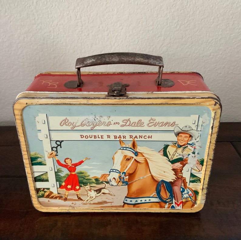 Vintage Western Lunch Box & Thermos Roy Rogers and Dale | Etsy