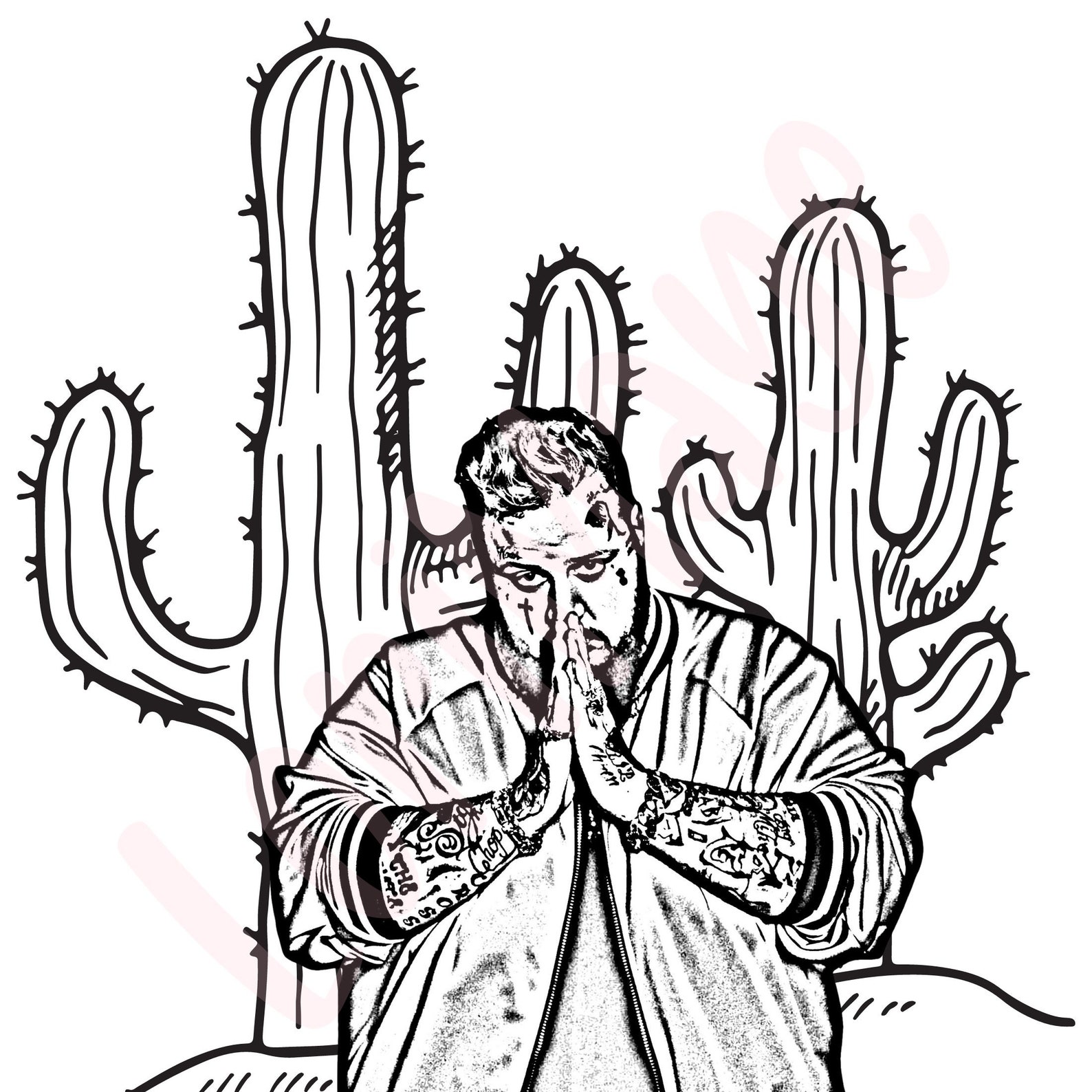 Jelly Roll Coloring Pages, Digital Prints, Jelly Roll Adult Coloring