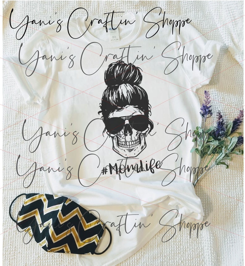 Download Skull Momlife Skull Mom Svg and Png Digital | Etsy