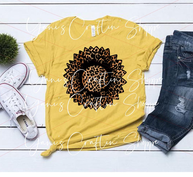 Download Leopard Sunflower SVG SVG Leopard Flower Sunflower stencil ...