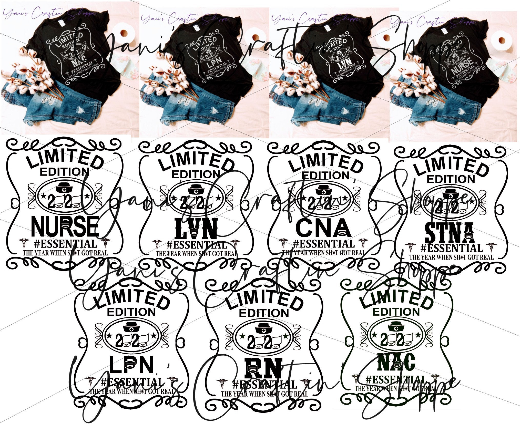 Limited edition SVG bundle Nursing 2020 toilet paper Etsy