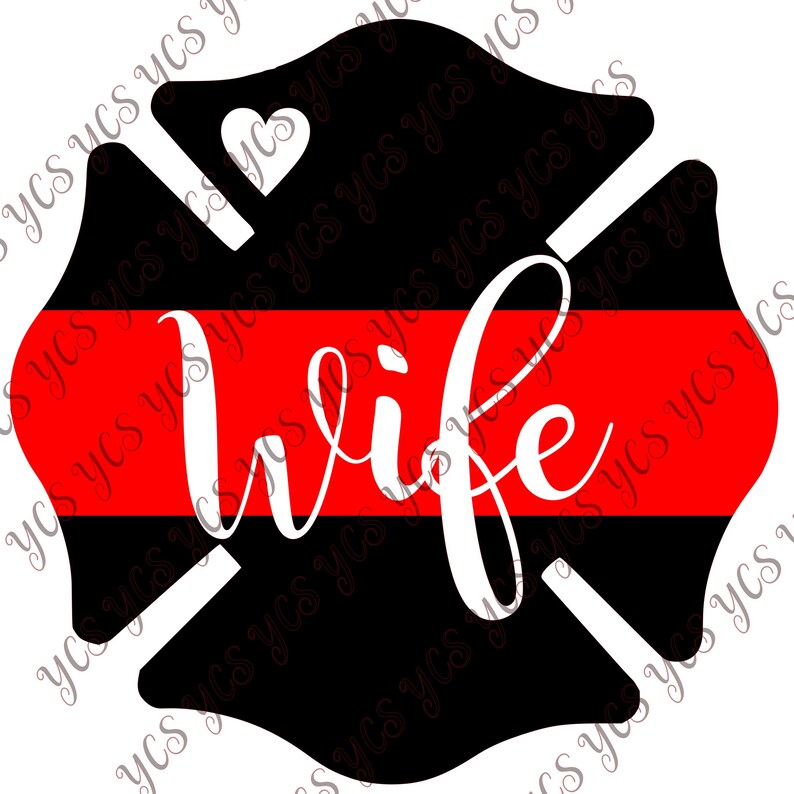 Firefighter Wife Svg and Jpg Wife Diy Stencil Diy Vinyl | Etsy