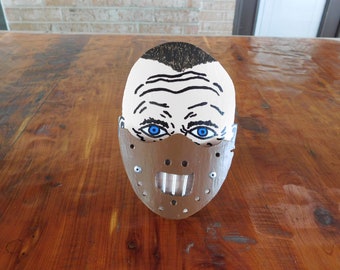 Horror Hitch Covers-Hannibal Lecter Metal Trailer Hitch Cover