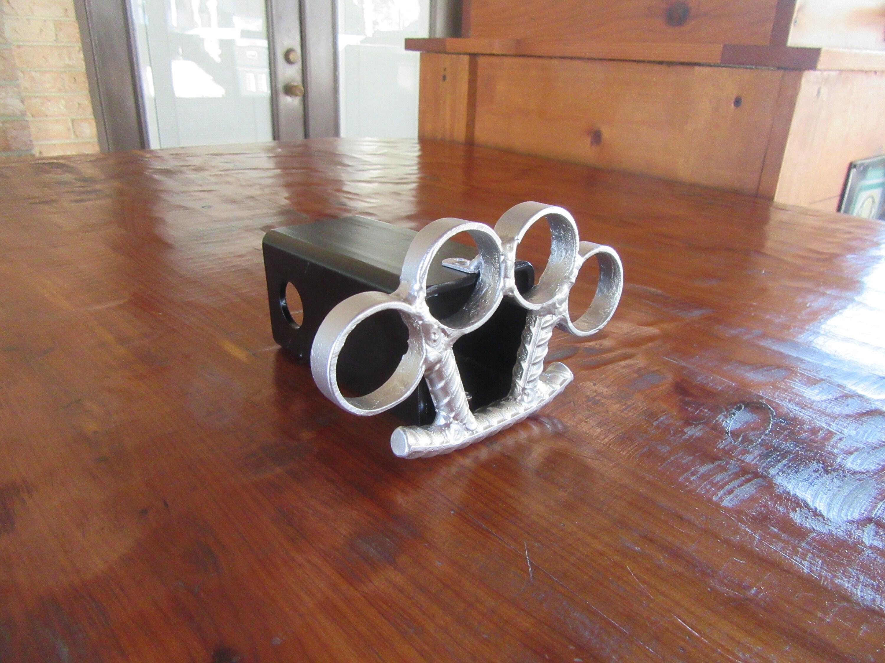 Knuckles Hitch Coverwelded Art Trailer Hitchesbrass Etsy