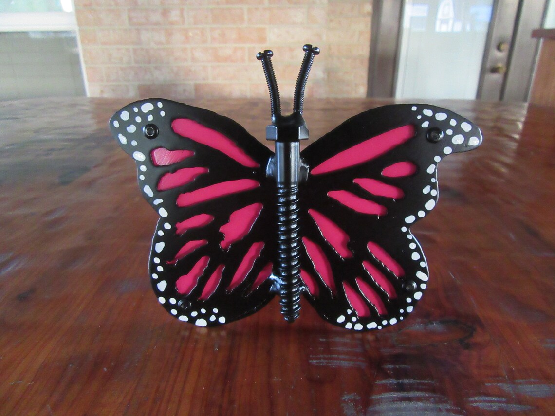 Butterfly Hitch Coverwelded Arttrailer Hitch Covers Etsy