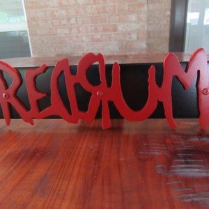 Redrum Hitch Cover-Horror Hitch Covers-The Shining-Horror Art-Metal Art-Welded Art