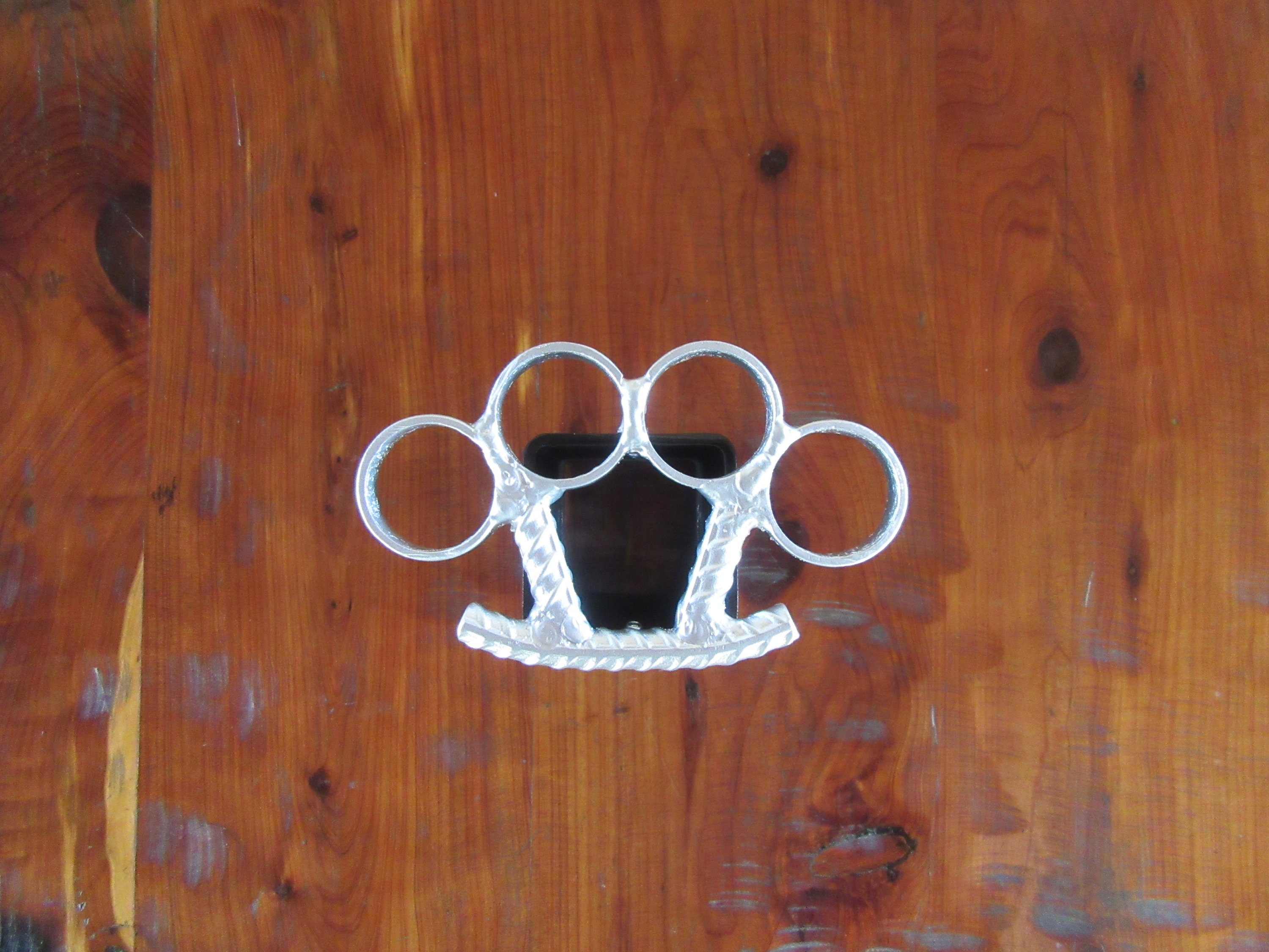 Knuckles Hitch Coverwelded Art Trailer Hitchesbrass Etsy