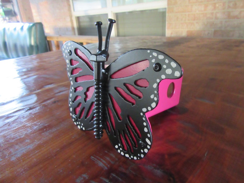 Butterfly Hitch Coverwelded Arttrailer Hitch Covers Etsy
