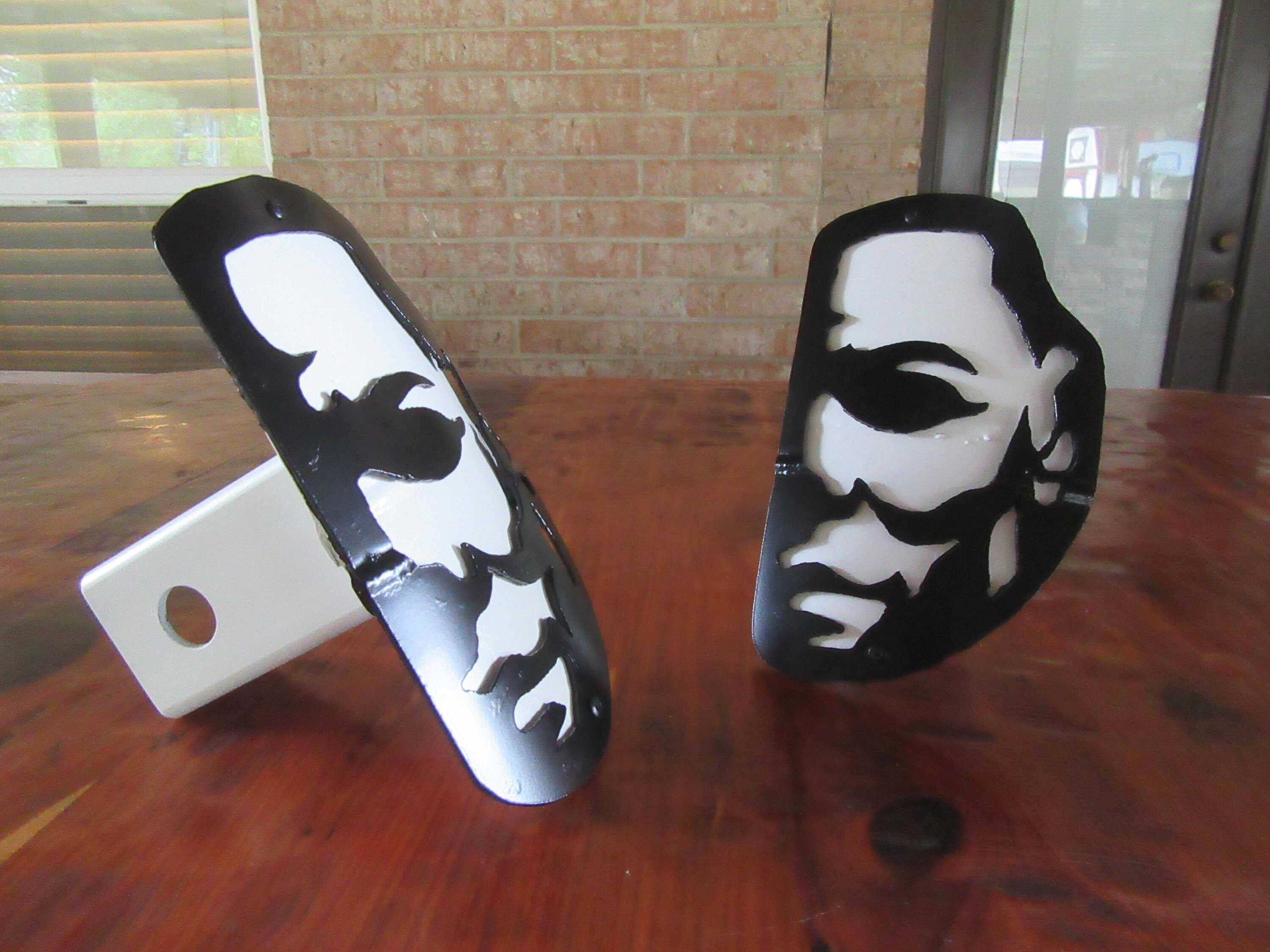 Slasher Horror Hitch Coverwelded Hitches Metal Art Etsy