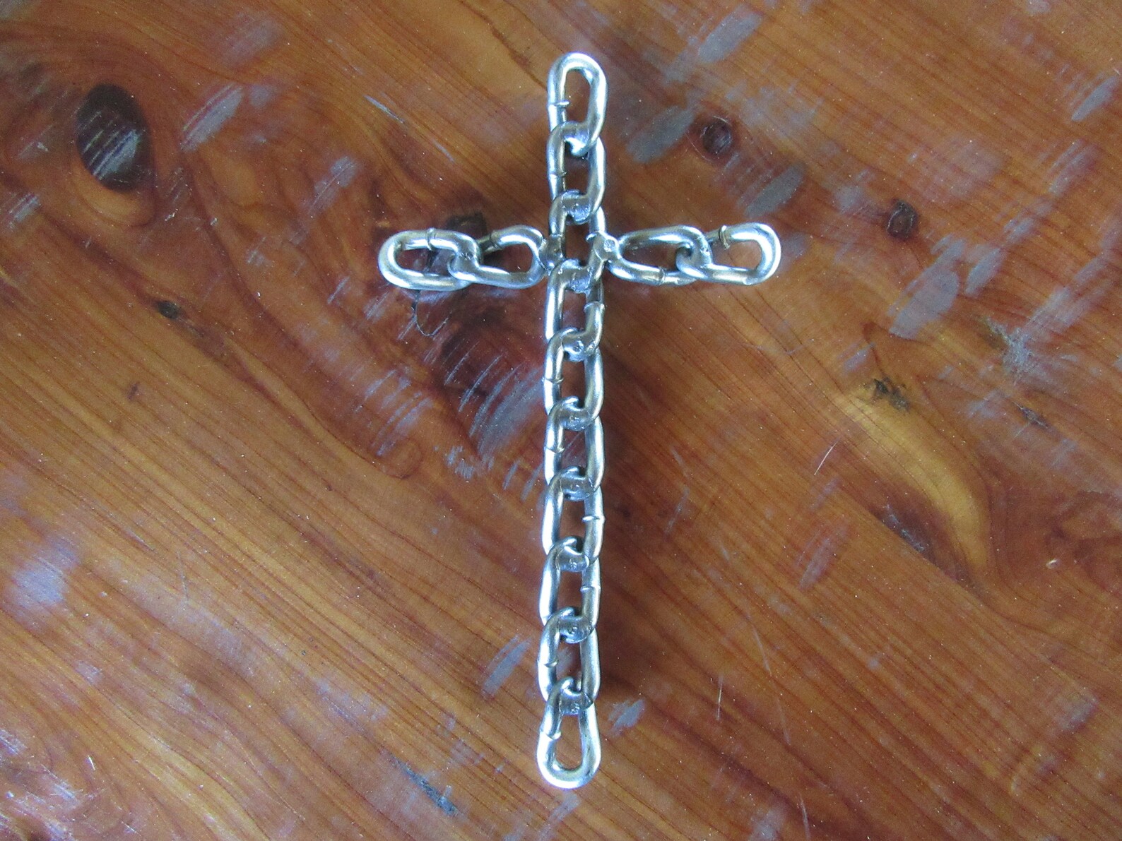 Chain Link CrossScrap Metal ArtWall DecorWelded ArtMetal Etsy