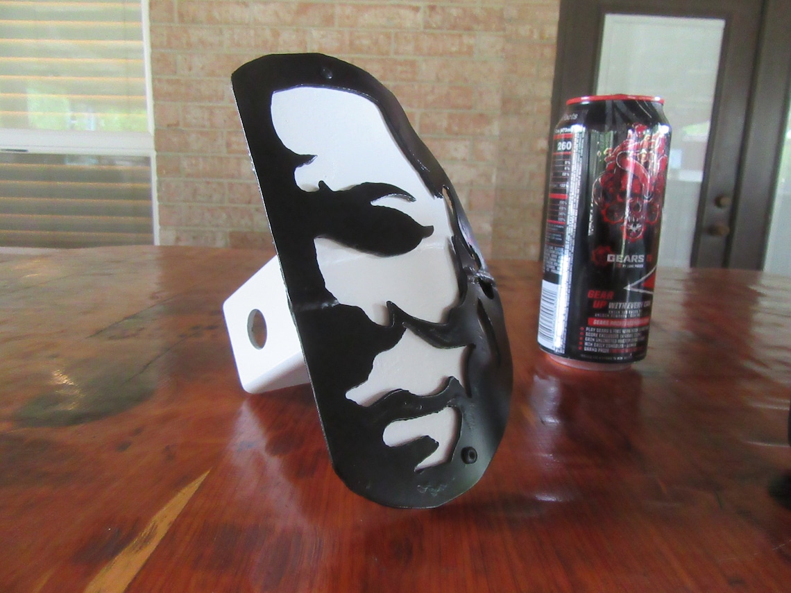 Slasher Horror Hitch Coverwelded Hitches Metal Art Etsy