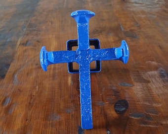 Blue Cross Truck Hitch Cover-Railroad Spike