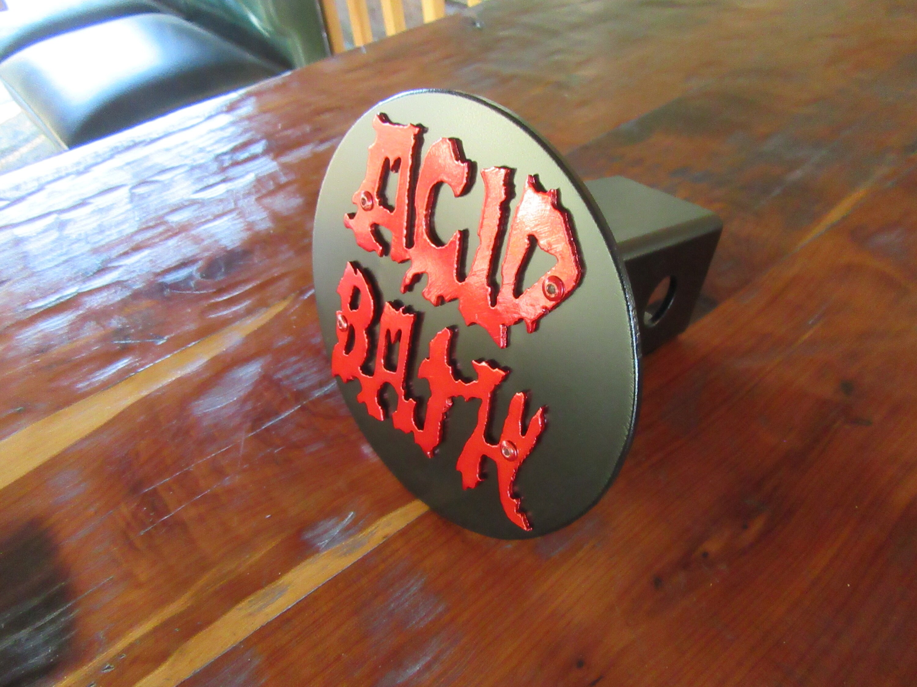 Heavy Metal Hitch Coverswelded Arttrailer Hitch Covers Etsy
