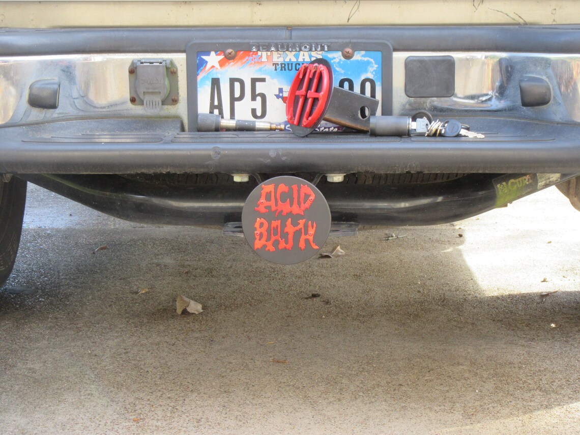 Heavy Metal Hitch Coverswelded Arttrailer Hitch Covers Etsy