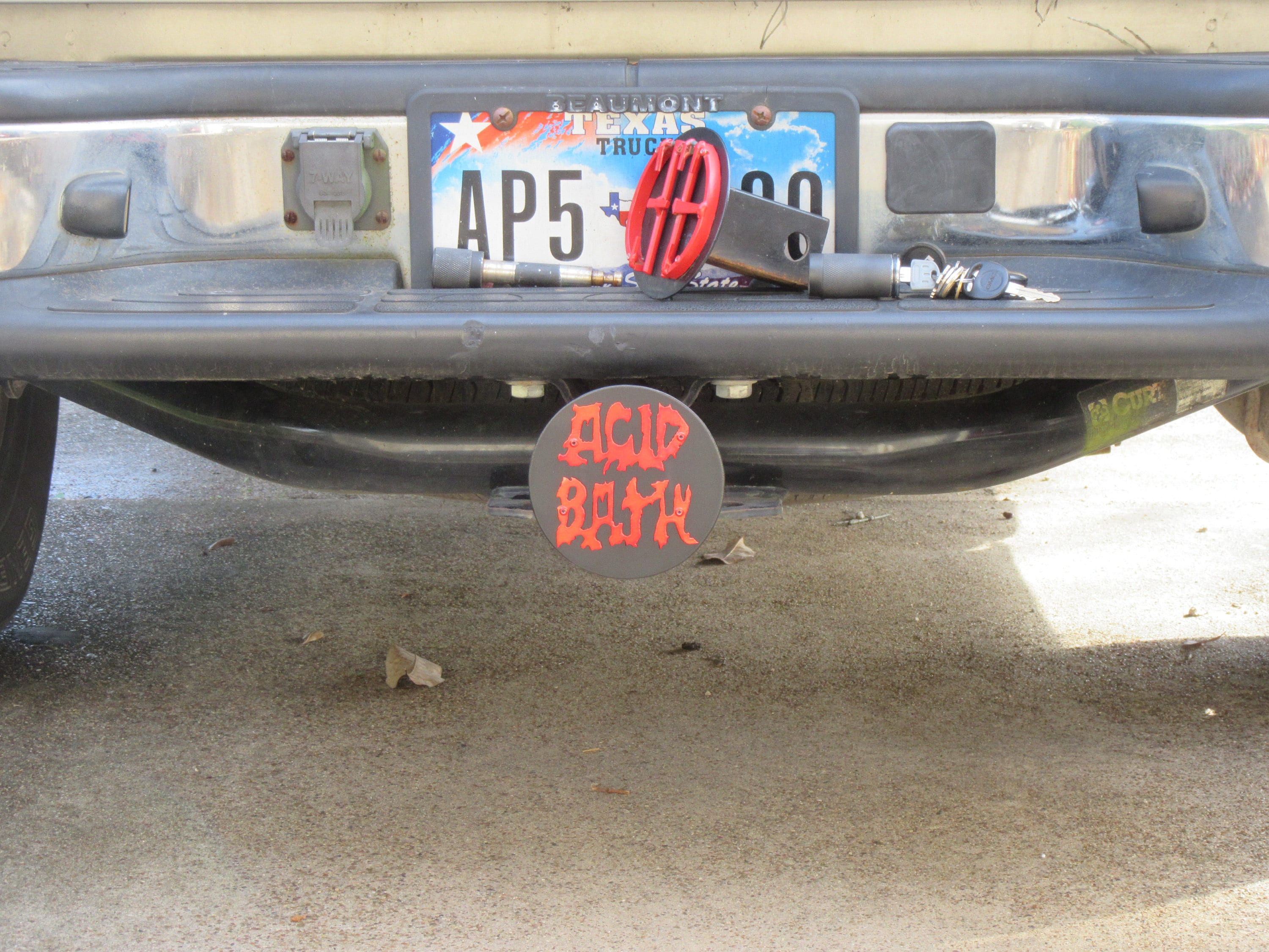 Heavy Metal Hitch Coverswelded Arttrailer Hitch Covers Etsy