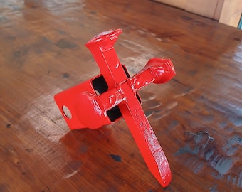 Red Cross Truck Hitch Cover-Railroad Spike
