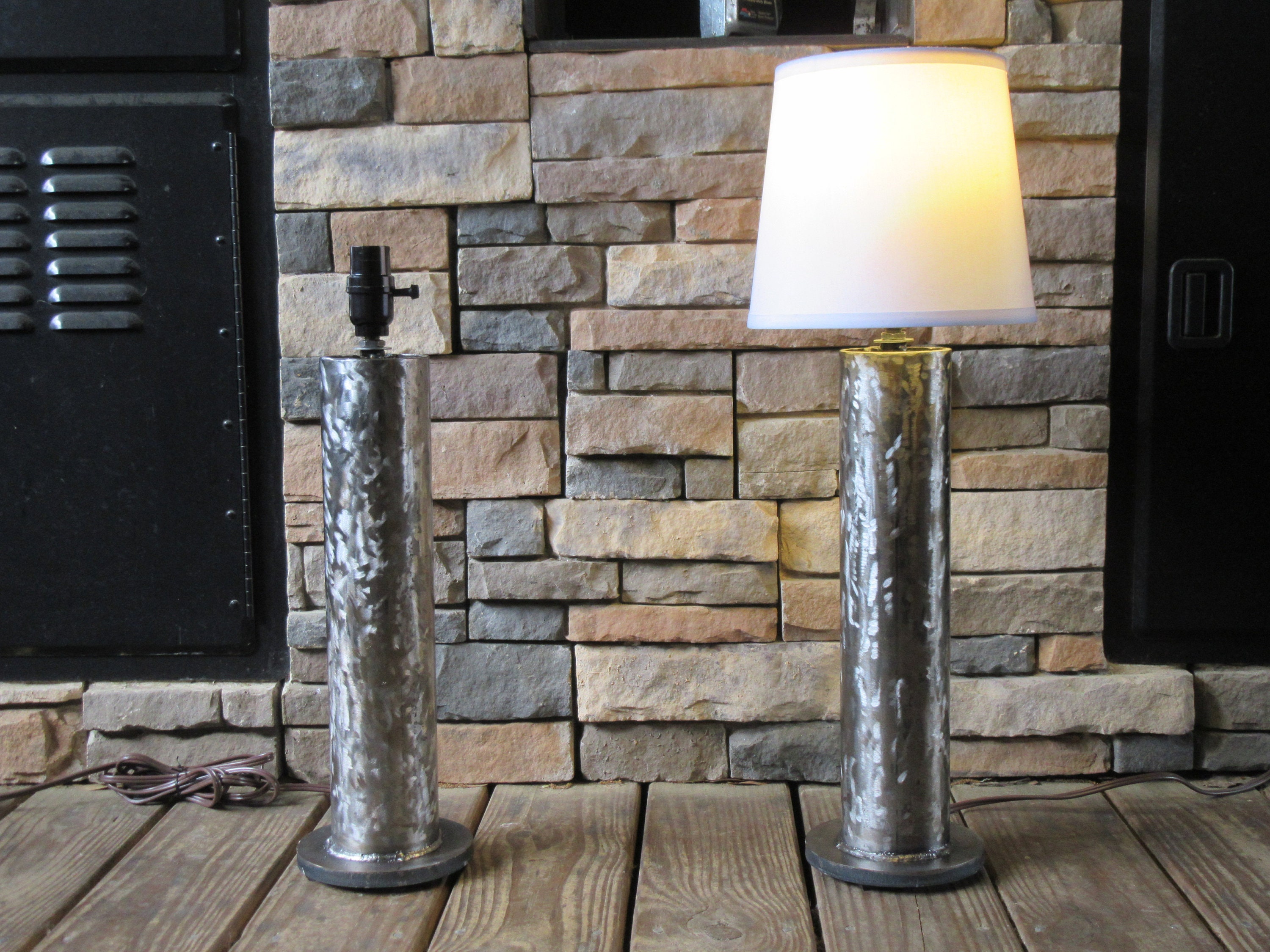 Steel LampsMetal LightsLamp SetWelded ArtScrap MetalHome Etsy
