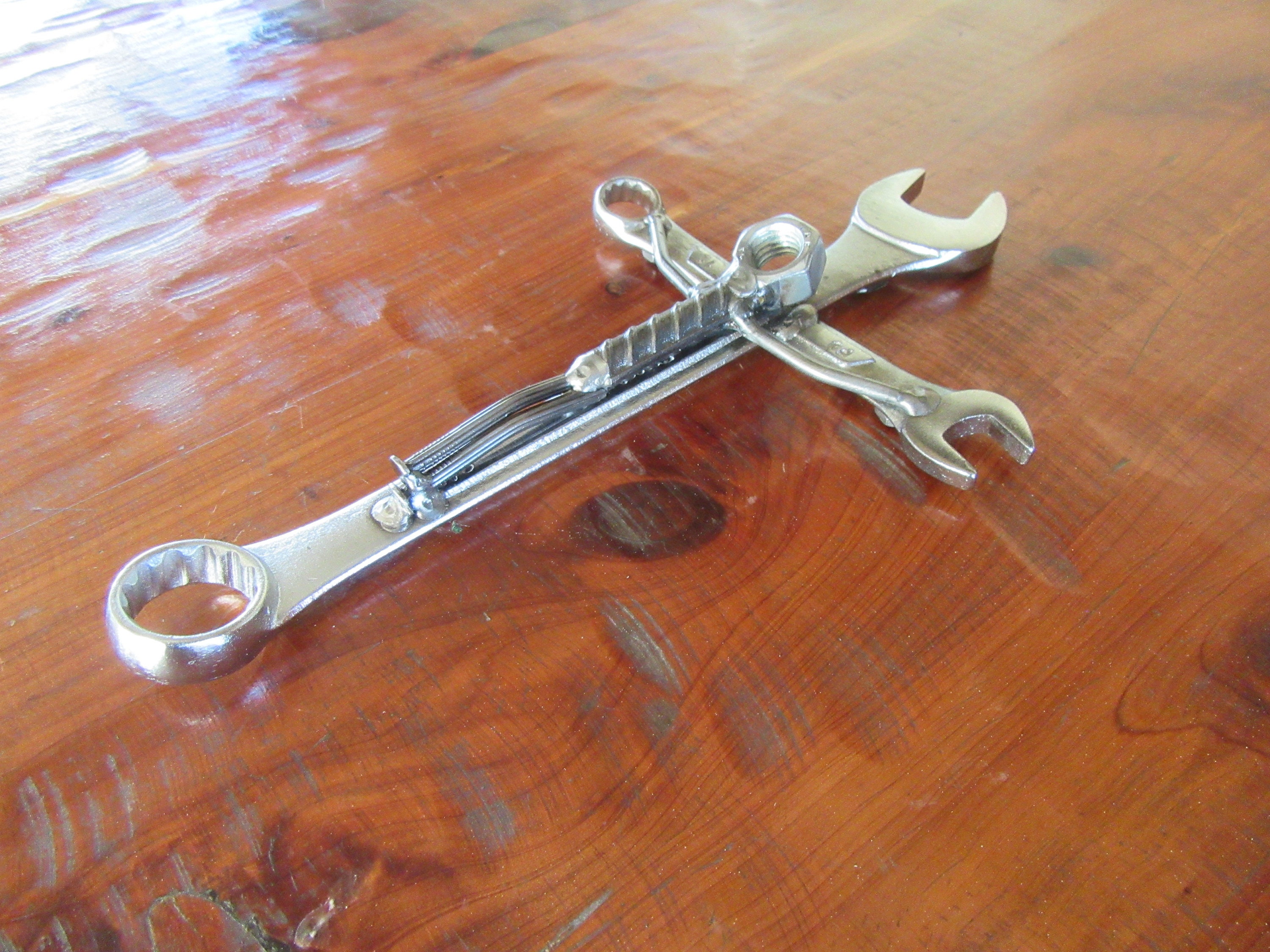 Gear Head Cross-mechanics Crucifix-man Cross-welded Art