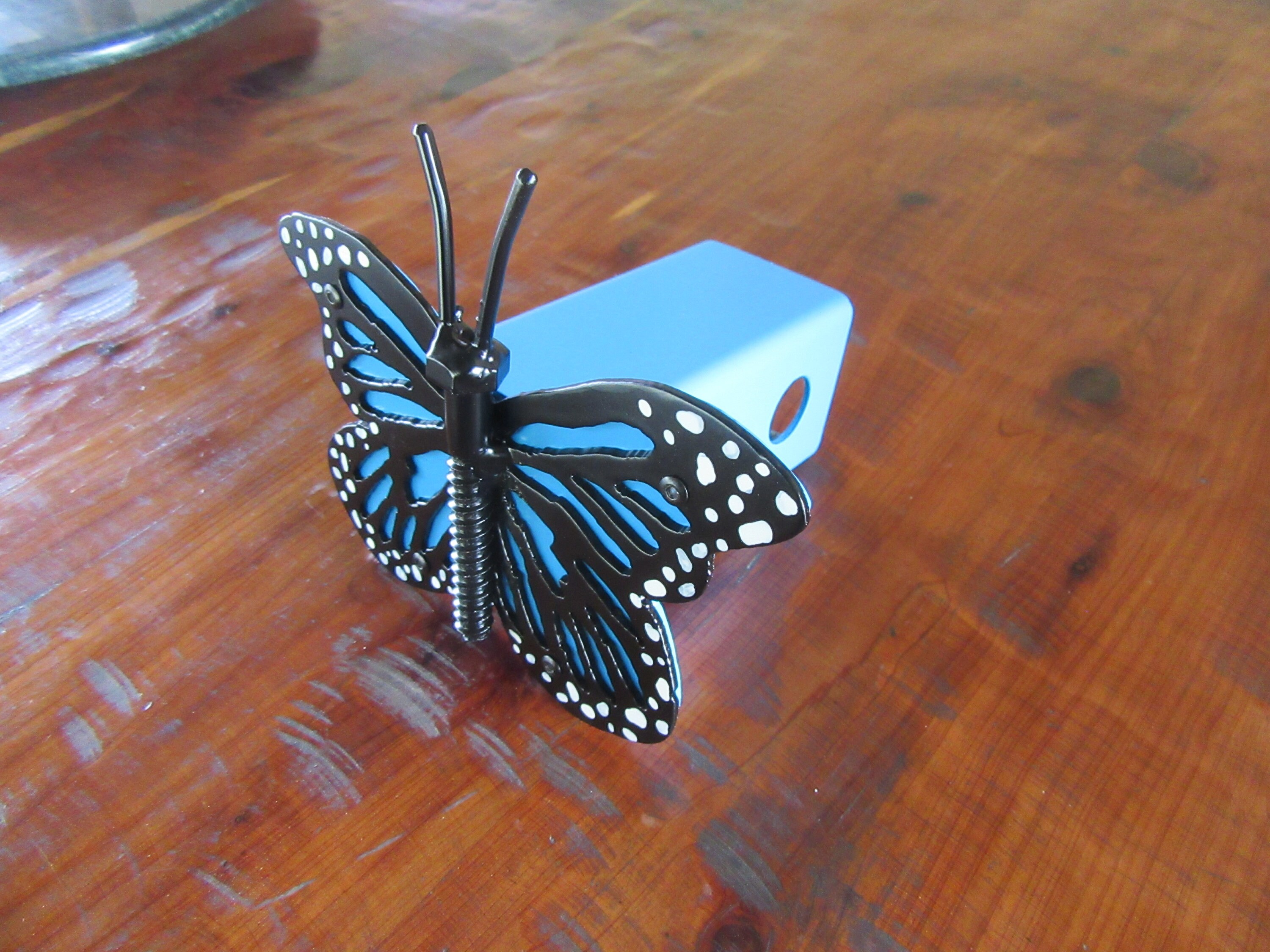 Butterfly Hitch Coverwelded Arttrailer Hitch Covers Etsy Hong Kong